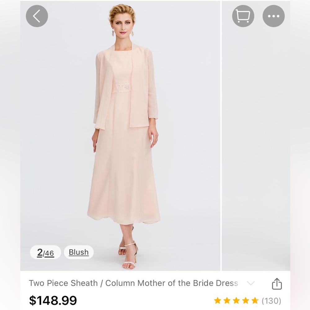 Mother of the Bride - Pink Dress (Size XL)